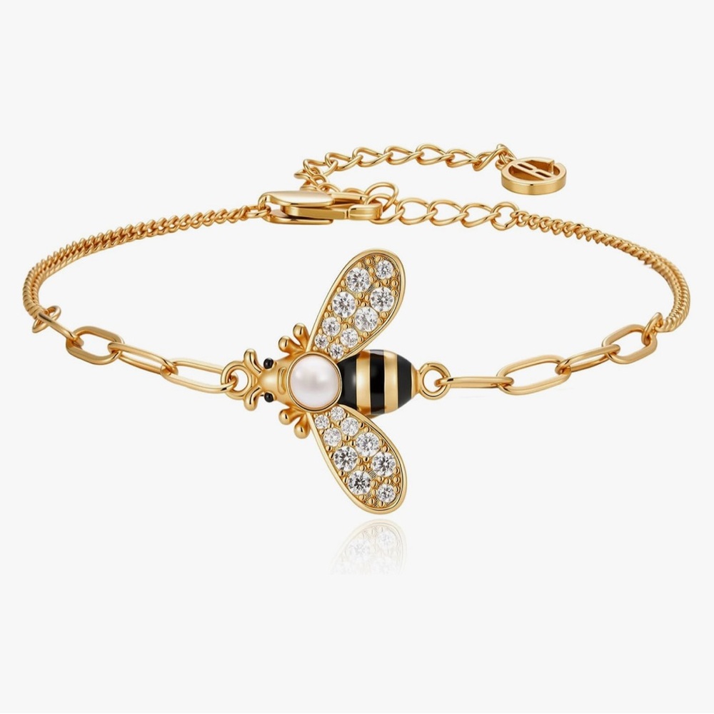 18K GOLD PLATED BUMBLE BEE BRACELET